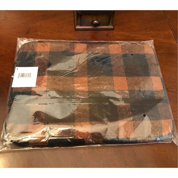 BUFFALO PLAID - NWT - Padded Brown & Black Wool Laptop Sleeve - 16" Diagonal - Picture 2 of 6